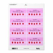 カスタマイズ可能な自家製ジャムラベル ラベル (フルシート)