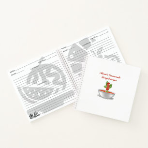 カスタマイズ可能な自家製スープレシピ本 ノートブック