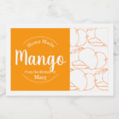 カスタマイズ可能な自家製マンゴー食品ラベル フードラベル (シングルラベル)