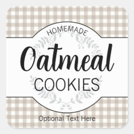 カスタマイズ可能な自家製ラベルHM003_03sqv8 スクエアシール