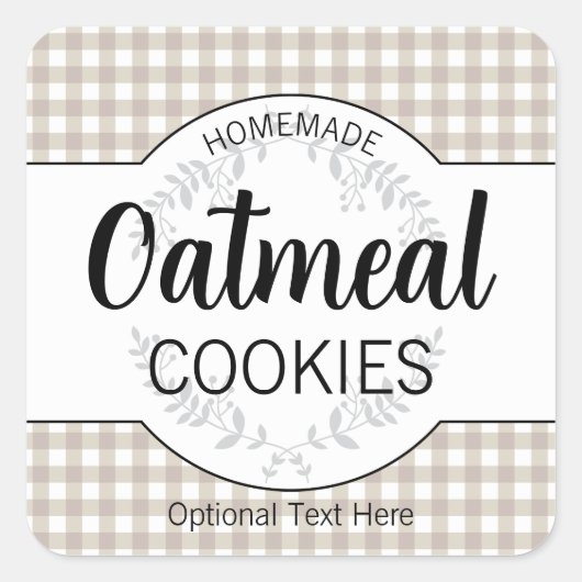 カスタマイズ可能な自家製ラベルHM003_03sqv8 スクエアシール (正面)