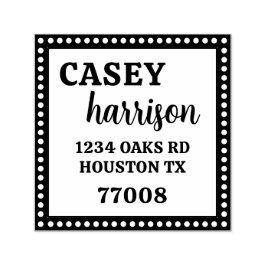 カスタマイズ可能な自己インク1.5インチx1.5インチスタンプテンプレート セルフインキングスタンプ