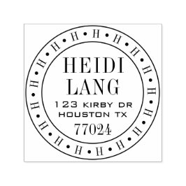 カスタマイズ可能な自己インク1.5インチx1.5インチスタンプテンプレート セルフインキングスタンプ