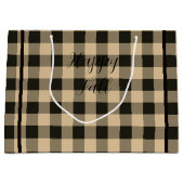 カスタマイズ可能な自然とフクロウ ラージペーパーバッグ (正面)