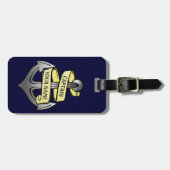 カスタマイズ可能な船長あなたの一流のいかり2 ラゲッジタグ (正面横)