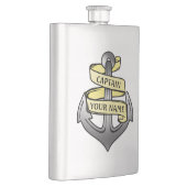 カスタマイズ可能な船長あなたの一流のいかり フラスク (右)