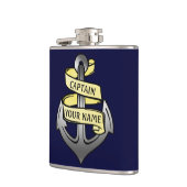 カスタマイズ可能な船長あなたの一流のいかり フラスク (左)