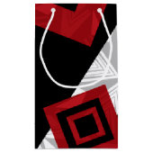 カスタマイズ可能な色のダンス スモールペーパーバッグ (裏面)