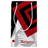 カスタマイズ可能な色のダンス スモールペーパーバッグ (正面)