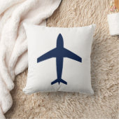 カスタマイズ可能な色の倍は飛行機航空味方しました クッション (ブランケット)