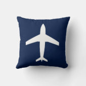 カスタマイズ可能な色の倍は飛行機航空味方しました クッション (裏面)
