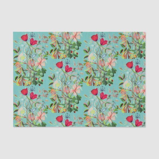 カスタマイズ可能な花のティッシュペーパー 薄葉紙 (正面)