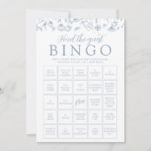 カスタマイズ可能な花のビンゴゲームカード 招待状 (正面)