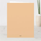 カスタマイズ可能な花の小人イラスト カード (裏面)