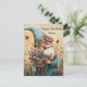 カスタマイズ可能な花の小人イラスト ポストカード (スタンド正面)