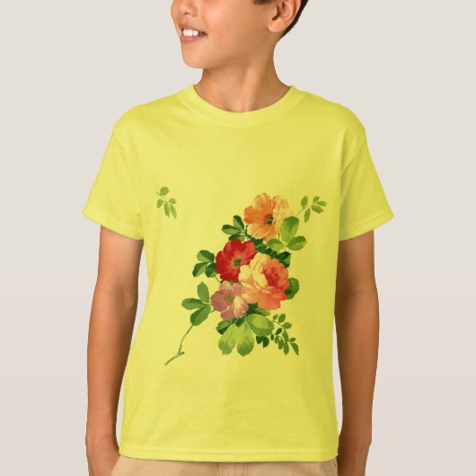 カスタマイズ可能な花のfantacy - tシャツ (正面)