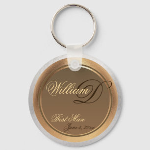 カスタマイズ可能な花婿介添人の記念品Keychain キーホルダー