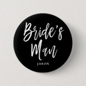 カスタマイズ可能な花嫁の人の原稿 缶バッジ (正面)