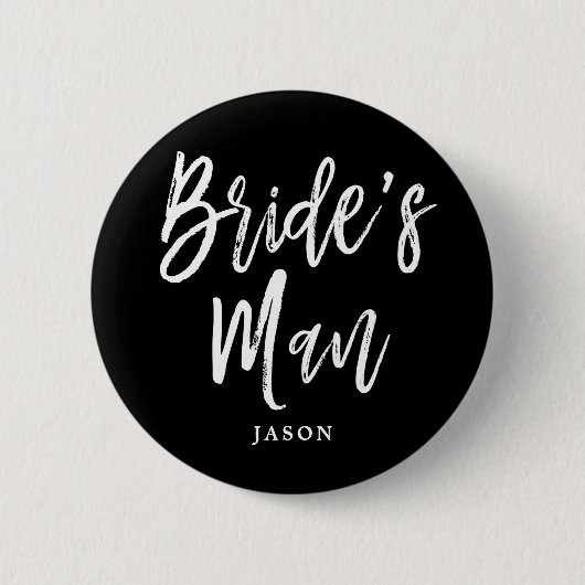 カスタマイズ可能な花嫁の人の原稿 缶バッジ (正面)