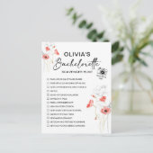 カスタマイズ可能な花嫁の遠足スキャベンジャー・ペイント・フラワー シーズンポストカード (スタンド正面)