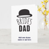 カスタマイズ可能な花嫁パパ花嫁の父親感謝してい カード (黄色い花)