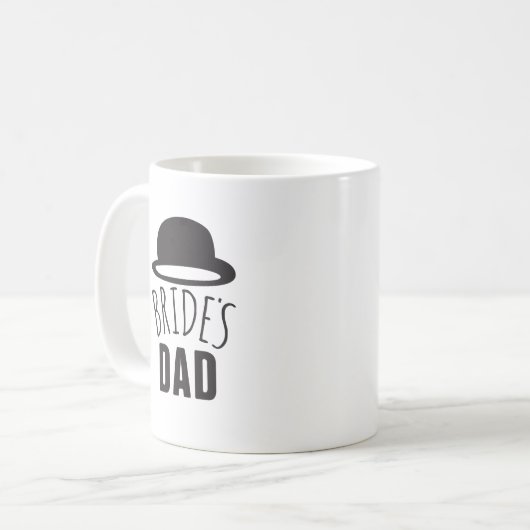 カスタマイズ可能な花嫁パパ花嫁の父親感謝してい コーヒーマグカップ (正面左)