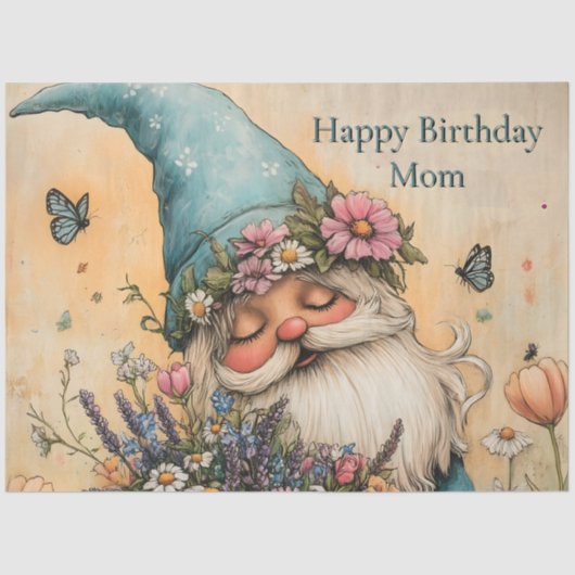 カスタマイズ可能な花格言イラストレーション 薄葉紙 (正面)