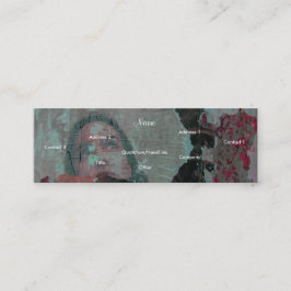 カスタマイズ可能な芸術家のプロフィールカード- スキニー名刺