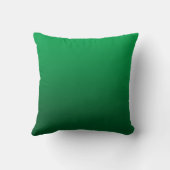 カスタマイズ可能な若草色の勾配の枕 クッション (裏面)