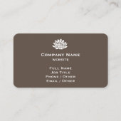 カスタマイズ可能な茶色の名刺 名刺 (正面)