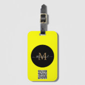 カスタマイズ可能な荷物タグ – QRコードと名前の追加 ラゲッジタグ (正面縦)