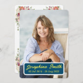 カスタマイズ可能な葬式招待状カード シーズンカード (正面/裏面)