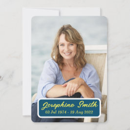 カスタマイズ可能な葬式招待状カード シーズンカード