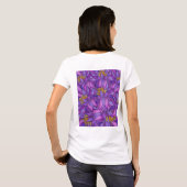 カスタマイズ可能な蓮の花 Tシャツ (裏面フル)