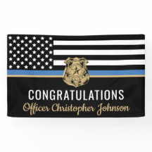 カスタマイズ可能な薄型ブルーライン警察の退職