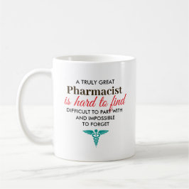 カスタマイズ可能な薬剤師の名前ギフト コーヒーマグカップ