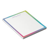 カスタマイズ可能な虹のグラデーション ノートパッド (アングル)