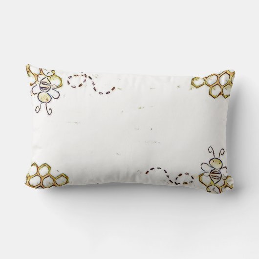 カスタマイズ可能な蜂の巣枕 ランバークッション (裏面)