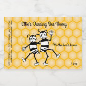 カスタマイズ可能な蜂蜜の瓶ラベル フードラベル (シングルラベル)