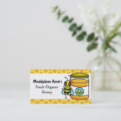 カスタマイズ可能な蜜蜂ビジネス 名刺 (スタンド正面)