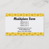 カスタマイズ可能な蜜蜂ビジネス 名刺 (裏面)