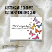 カスタマイズ可能な蝶のグリーティングカード カード