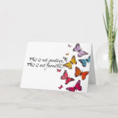 カスタマイズ可能な蝶のグリーティングカード カード (正面)