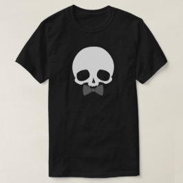 カスタマイズ可能な蝶ネクタイのドクロ Tシャツ