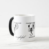 カスタマイズ可能な蠍座スコーピオン特性ギリシャ語 – スタイルZ モーフィングマグカップ (正面左)