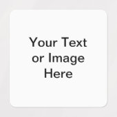 カスタマイズ可能な衣類ブランド/サイズ/メッセージ ラベル (デザイン1)