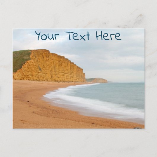 カスタマイズ可能な西ベイ、ドーセット ポストカード (正面)