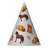 カスタマイズ可能な西洋のテーマ パーティーハット (左)