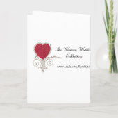 カスタマイズ可能な西洋の結婚式カード 招待状 (裏面)