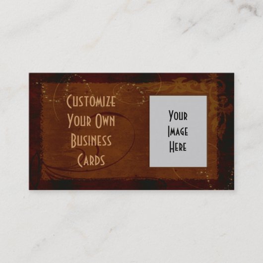 カスタマイズ可能な西部のスタイルの名刺 名刺 (正面)